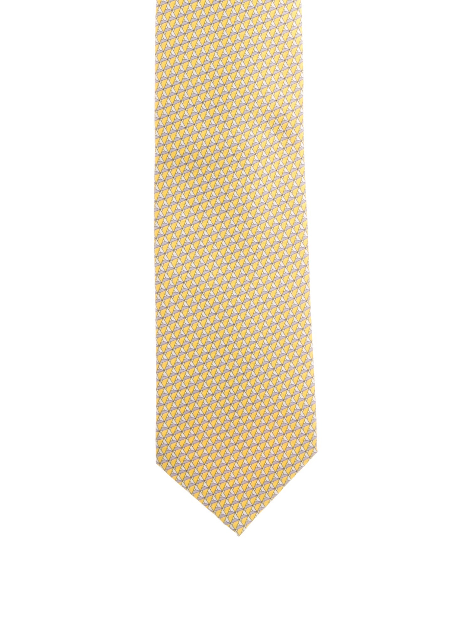 Hermès Patterned Silk Tie