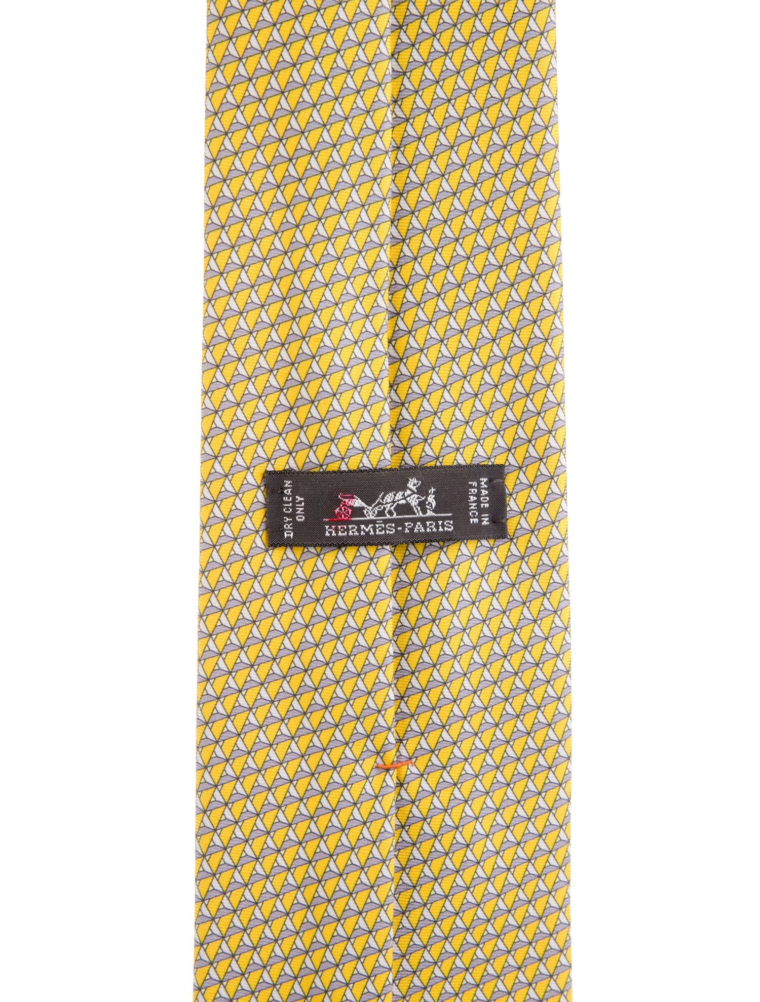 Hermès Patterned Silk Tie