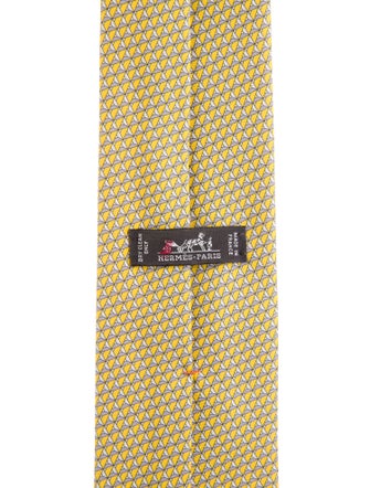 Hermès Patterned Silk Tie