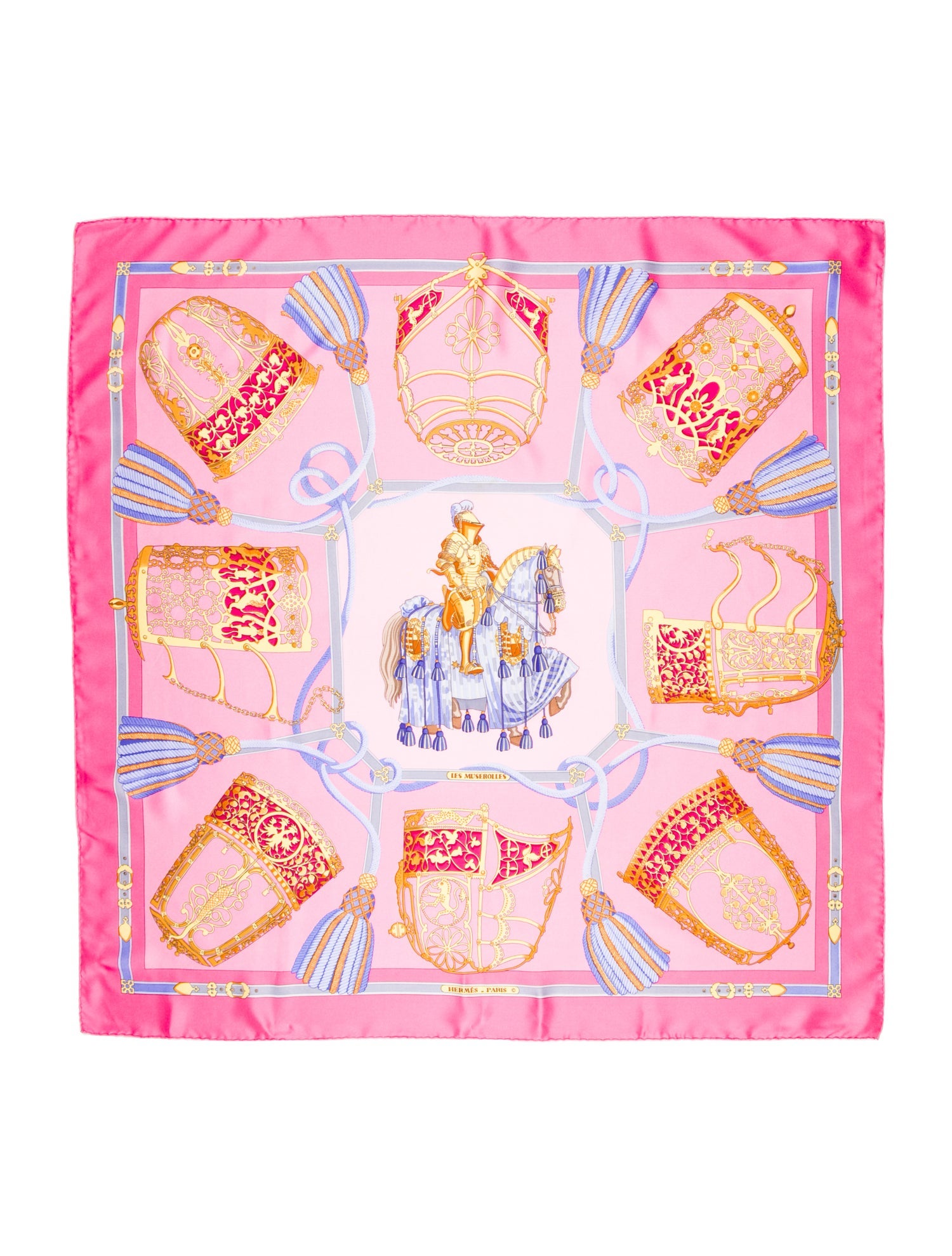 Hermès Les Muserolles Silk Scarf