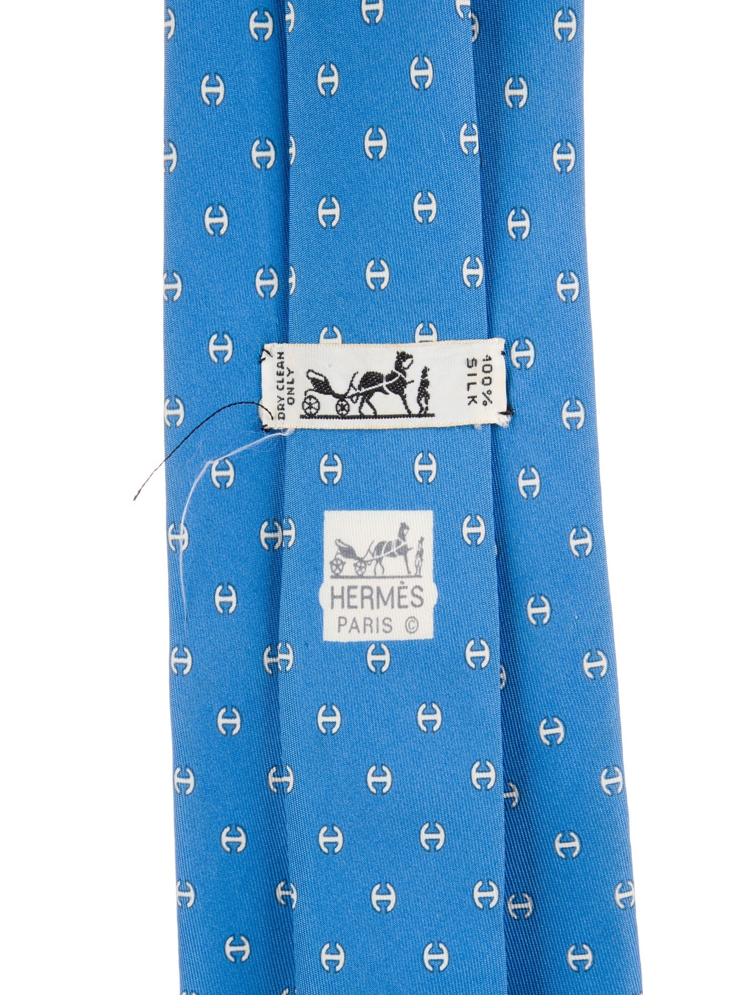 Hermès Patterned Silk Tie