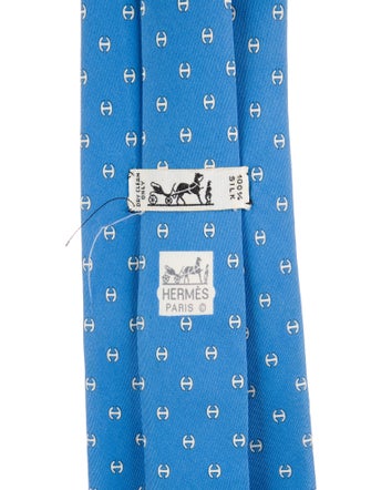 Hermès Patterned Silk Tie
