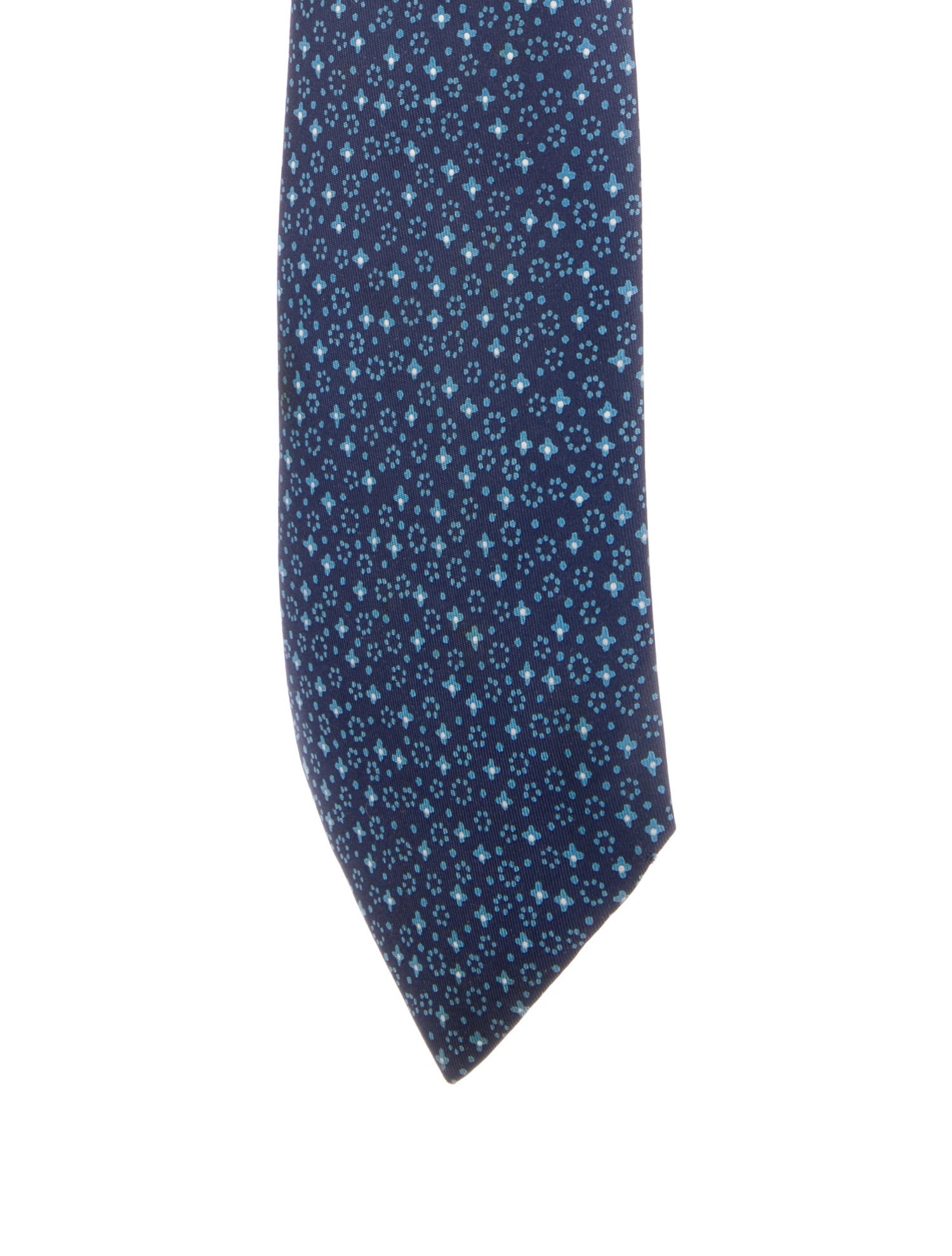 Hermès Patterned Silk Tie