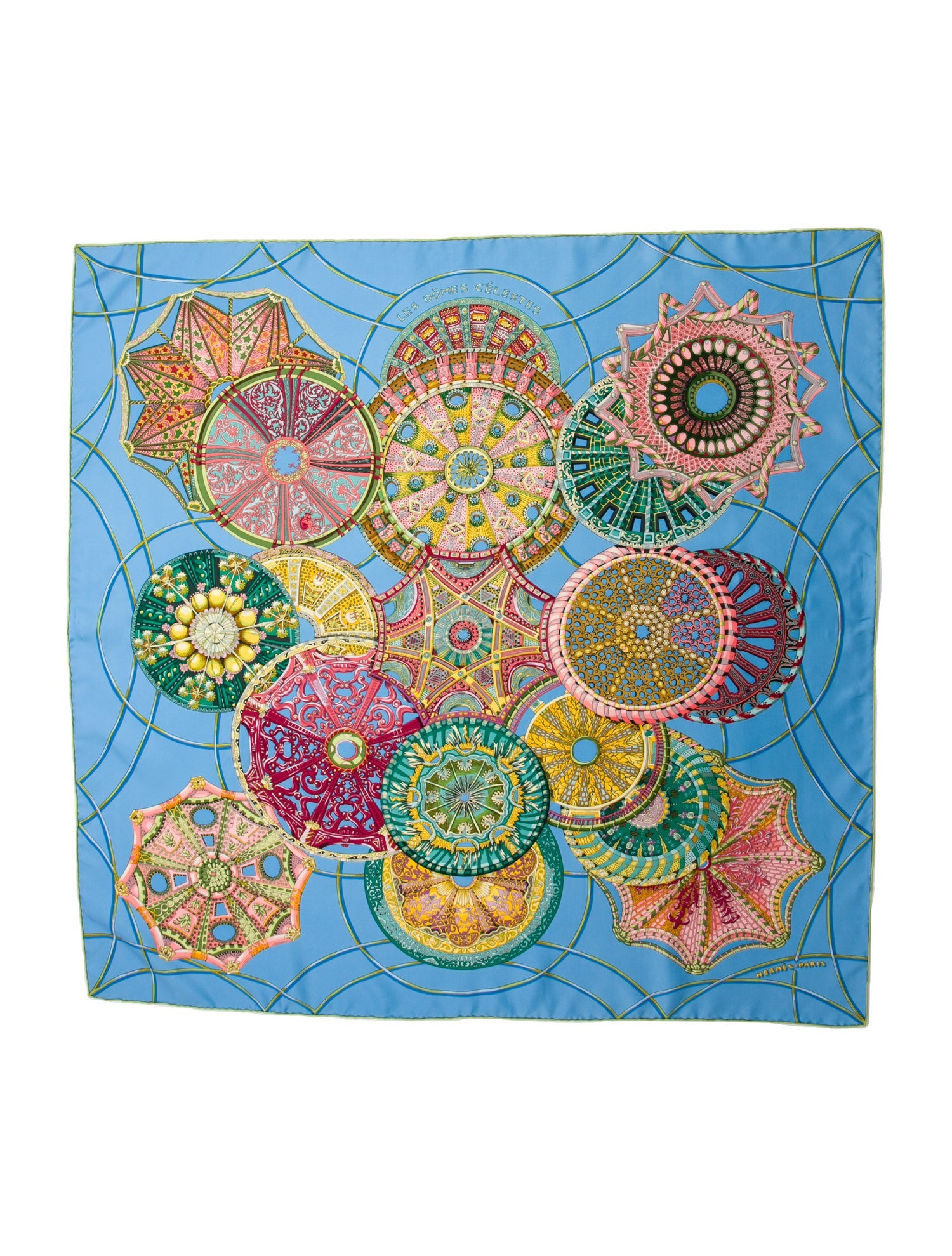 Hermès Les Dômes Célestes Silk Scarf