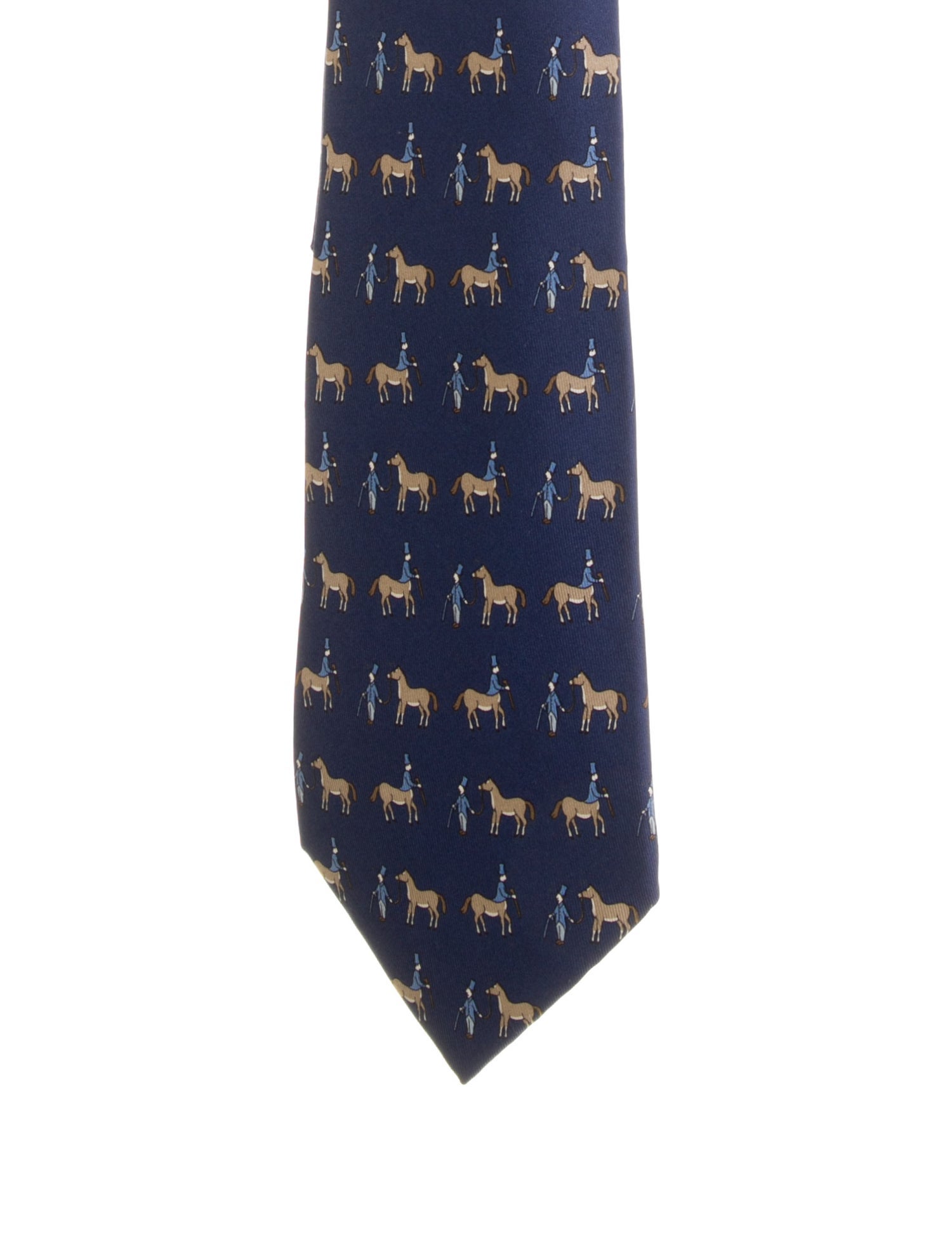 Hermès Horse Printed Tie