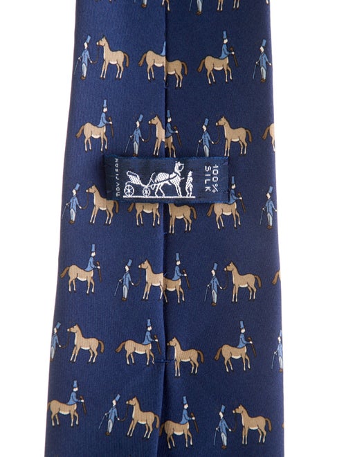 Hermès Horse Printed Tie