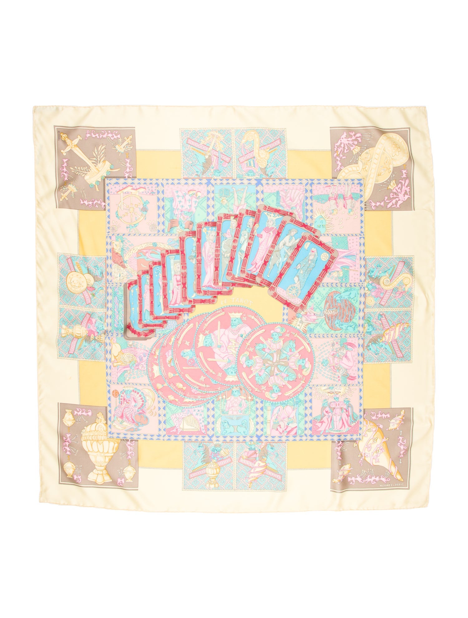Hermès Le Tarot Silk Scarf