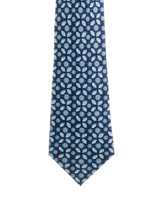 Hermès Patterned Silk Tie