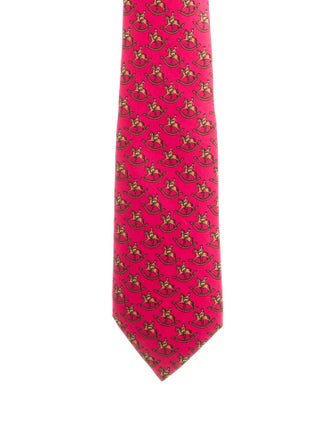 Hermès Patterned Silk Tie