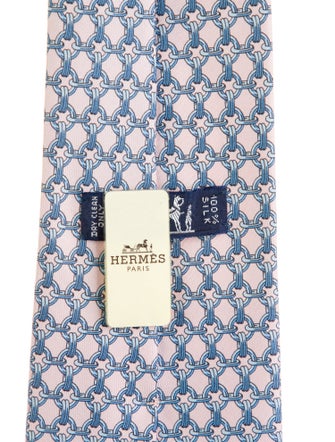 Hermès Patterned Silk Tie