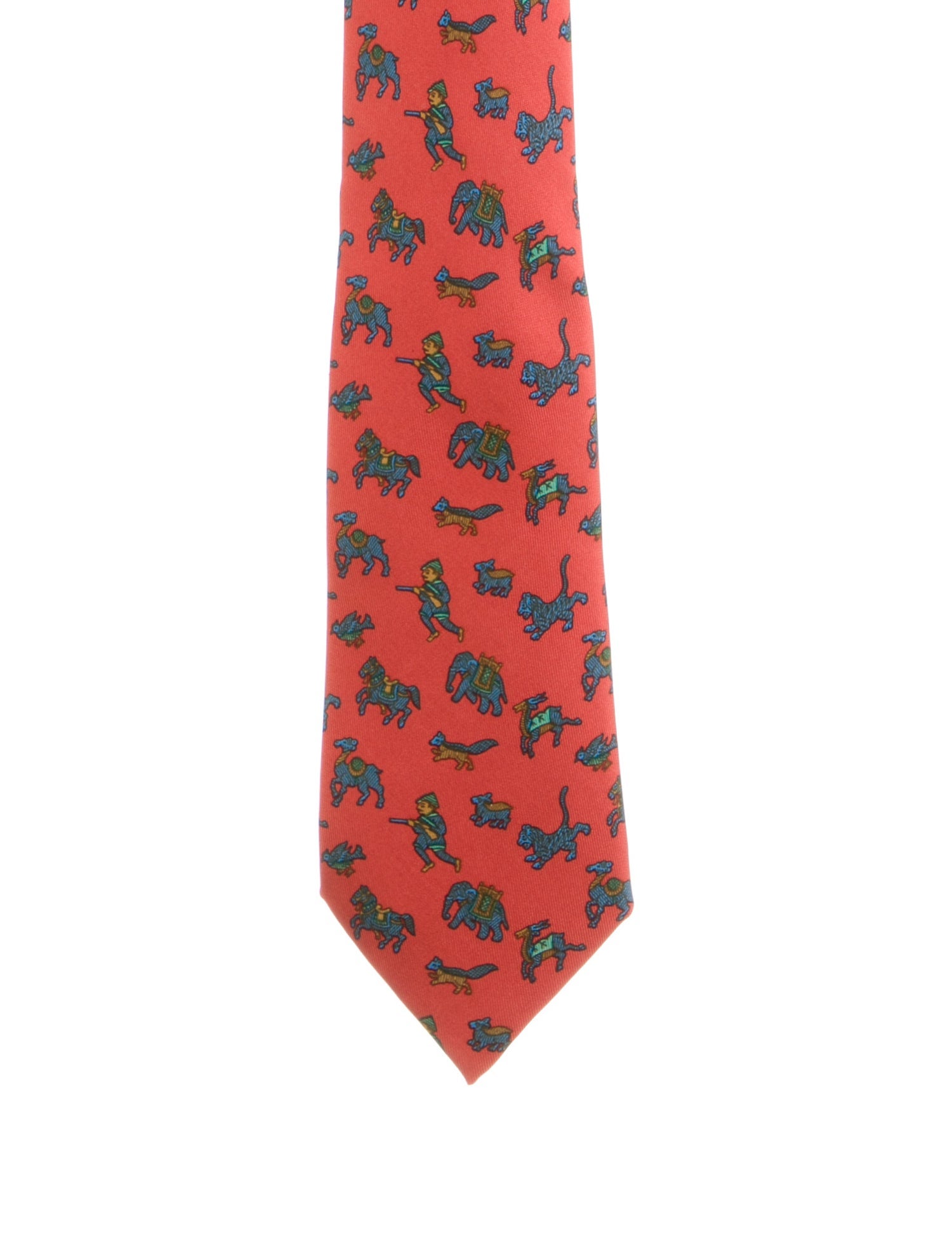 Hermès Patterned Silk Tie