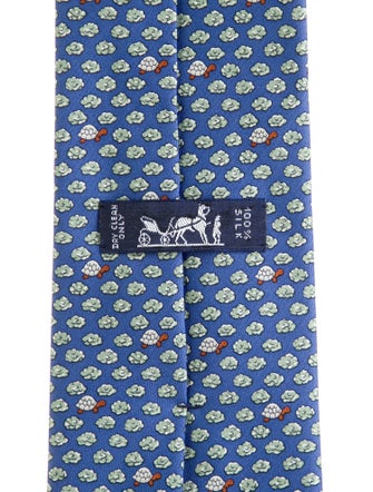 Hermès Patterned Silk Tie