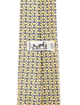 Hermès Patterned Silk Tie