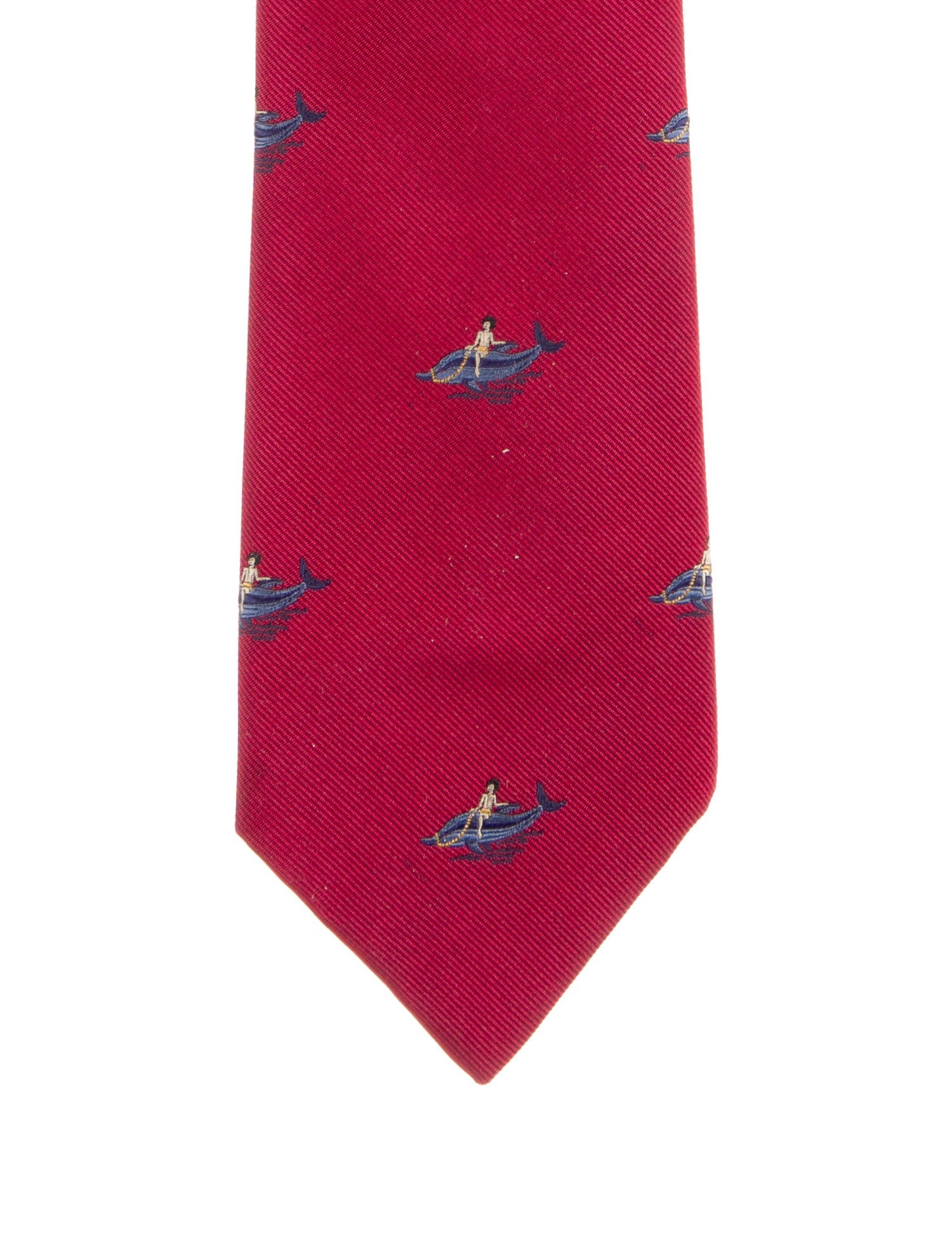 Hermès Patterned Silk Tie