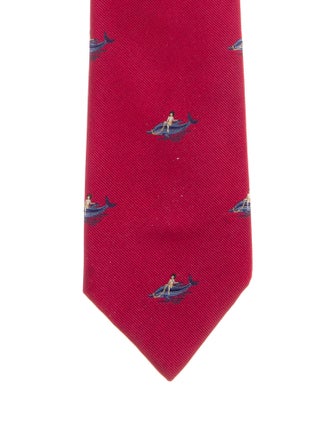 Hermès Patterned Silk Tie