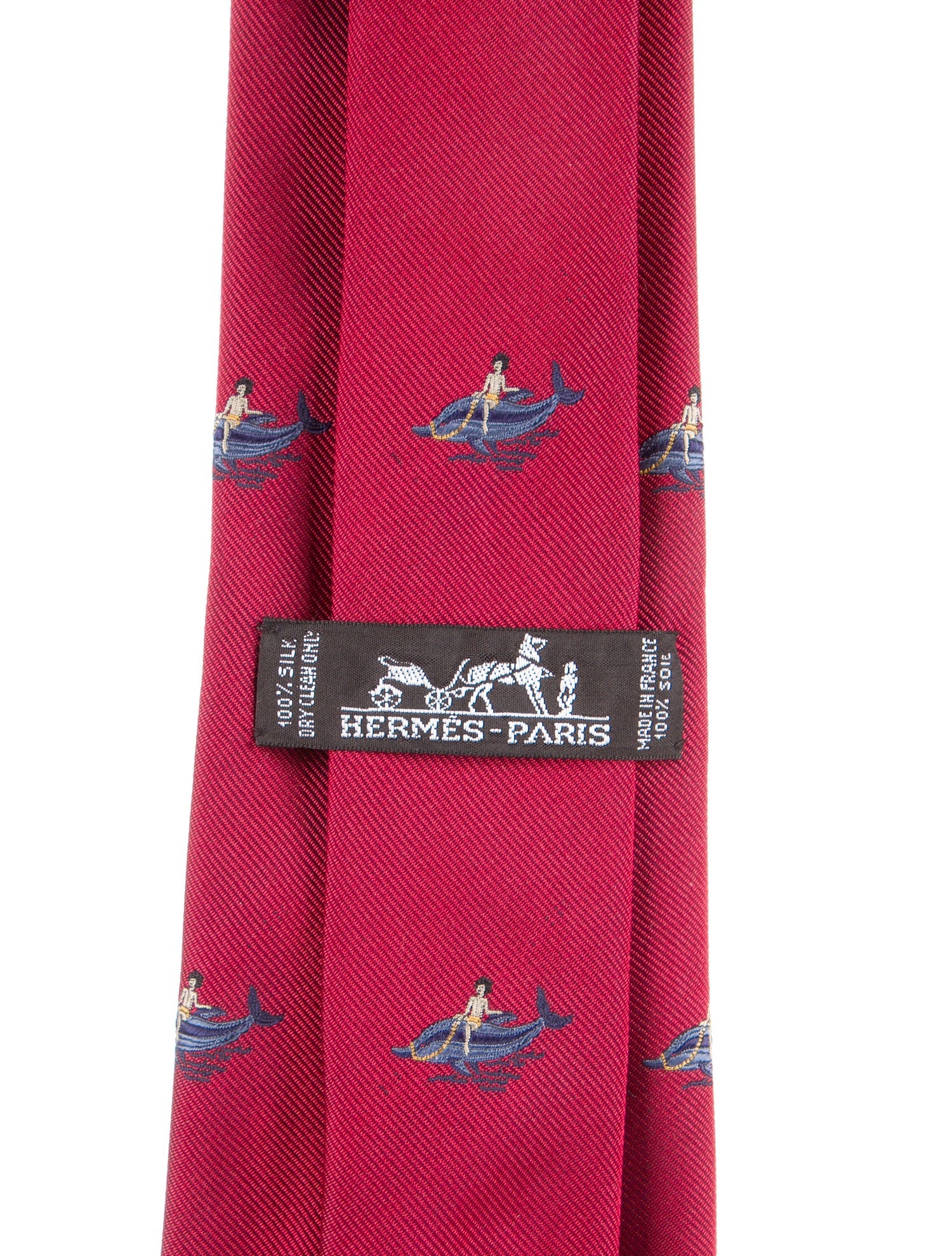 Hermès Patterned Silk Tie