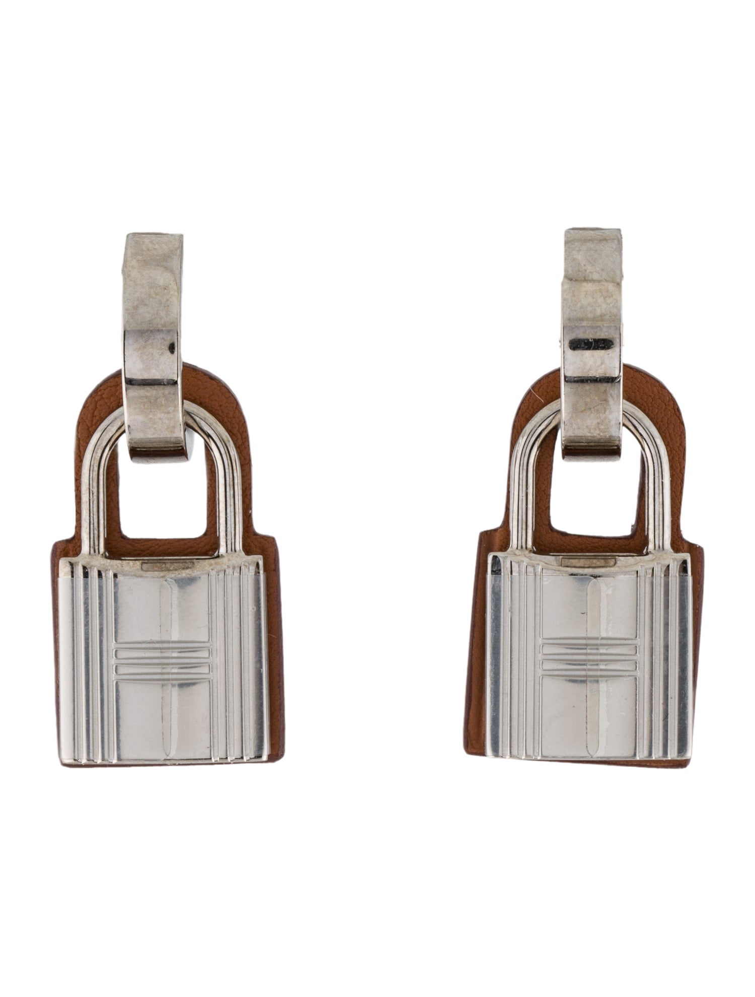 Hermès Leather O'Kelly Drop Earrings