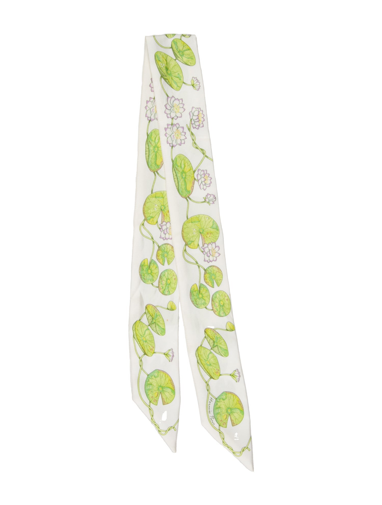 Hermès Un Jardin Sur le Nil Silk Twilly Scarf