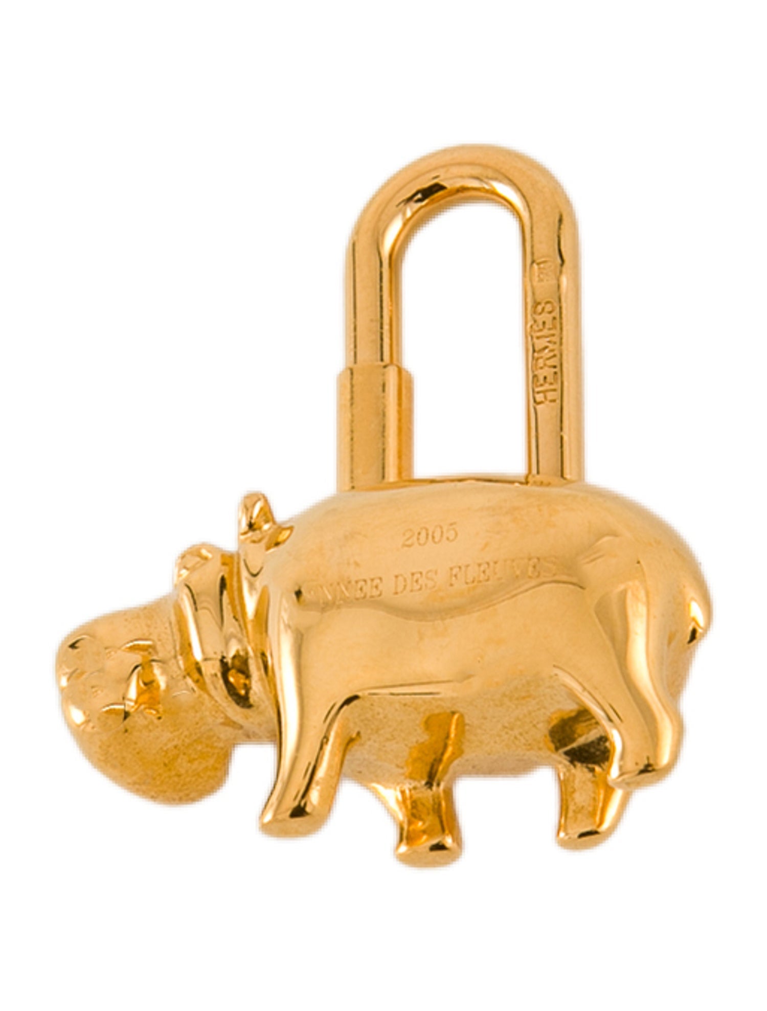 Hermès Annee Des Fleuves Hippopotamus Cadena Bag Charm