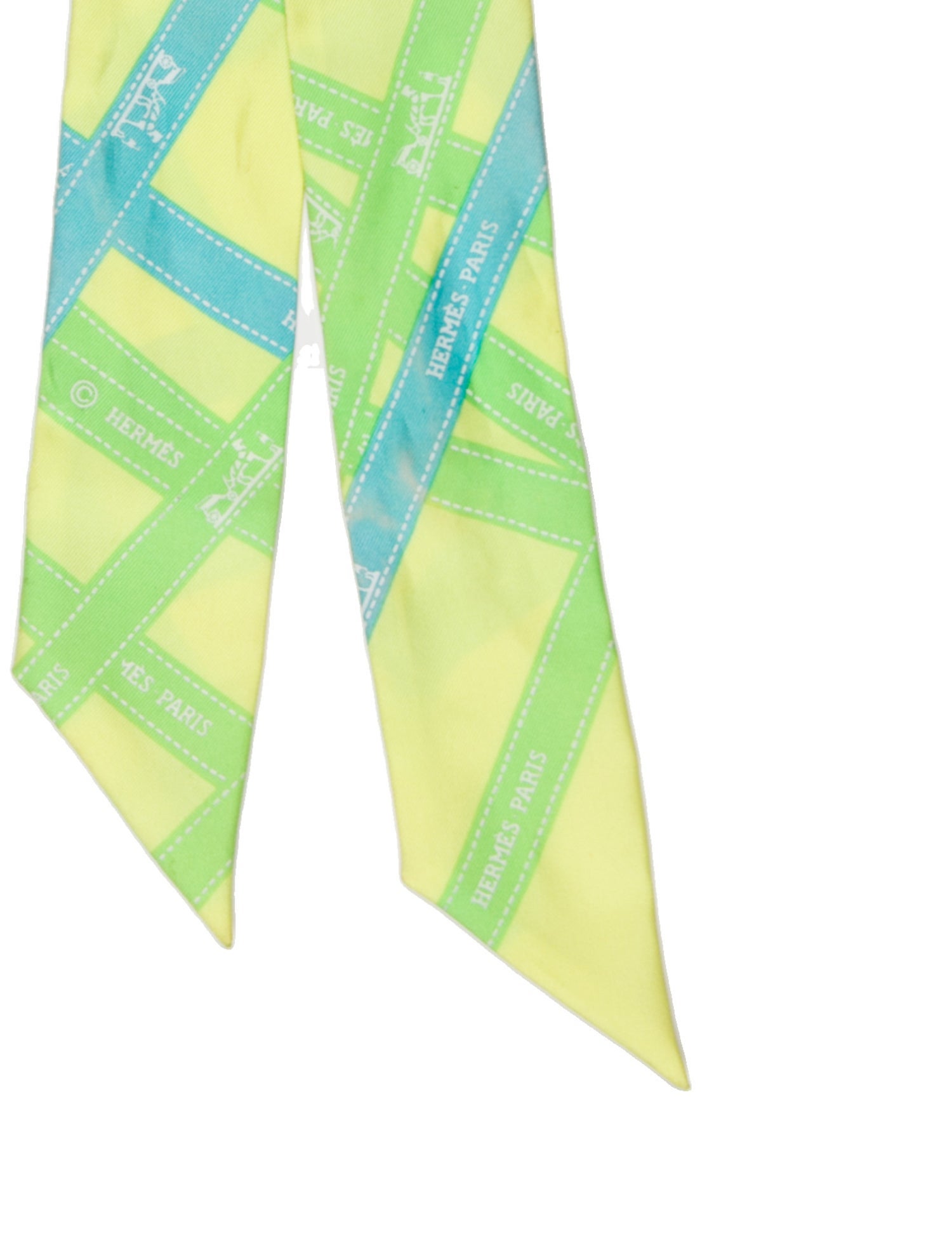 Hermès Bolduc Silk Twilly Scarf