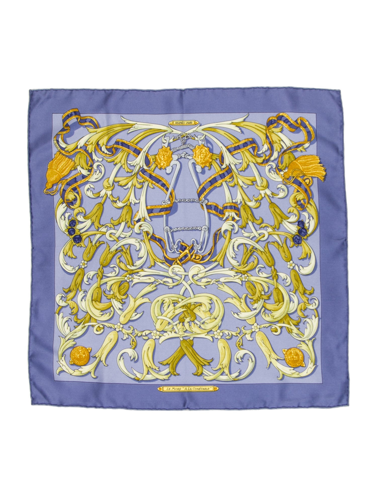 Hermès Le Mors "A La Conétable" Silk Scarf