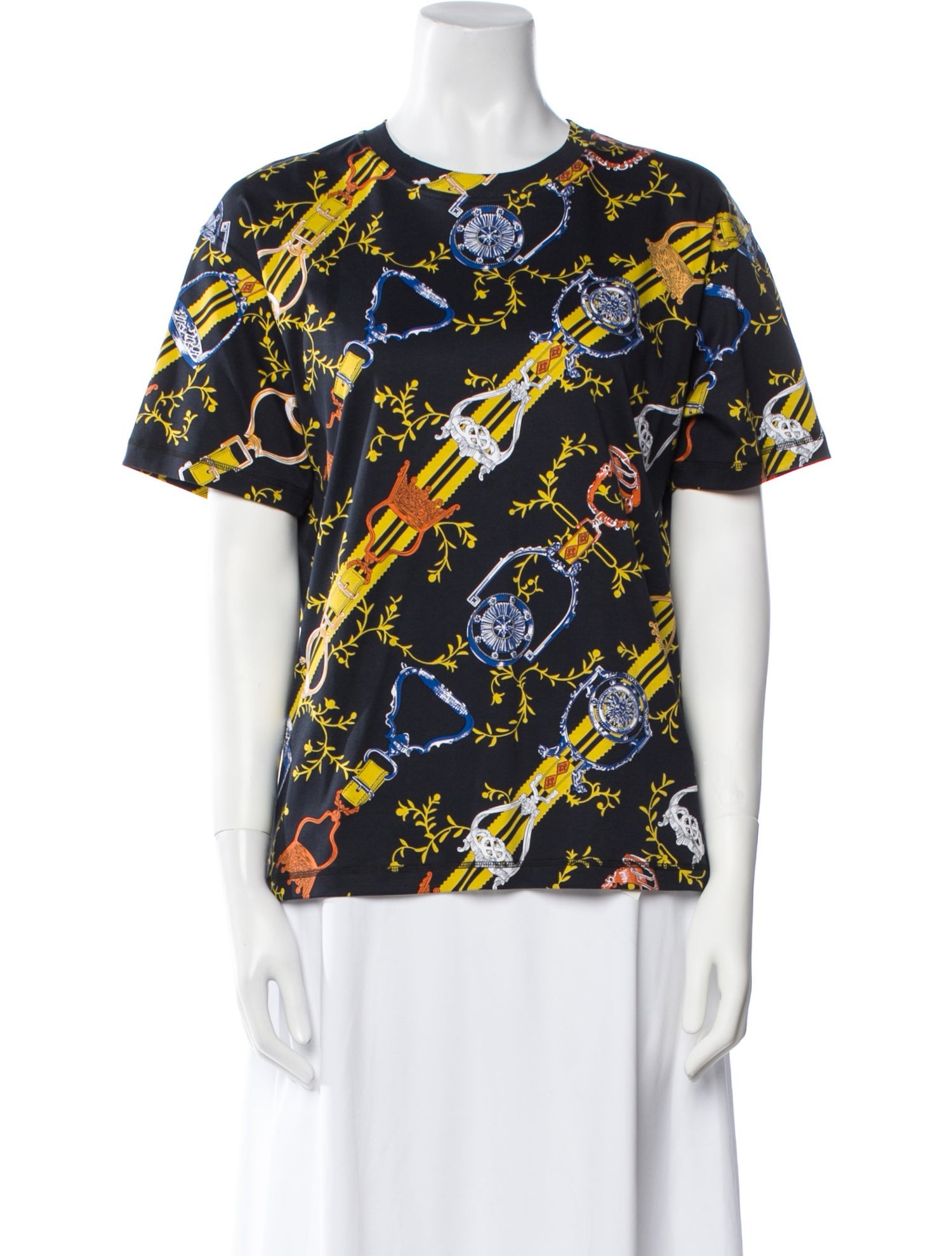 Hermès Printed Crew Neck T-Shirt