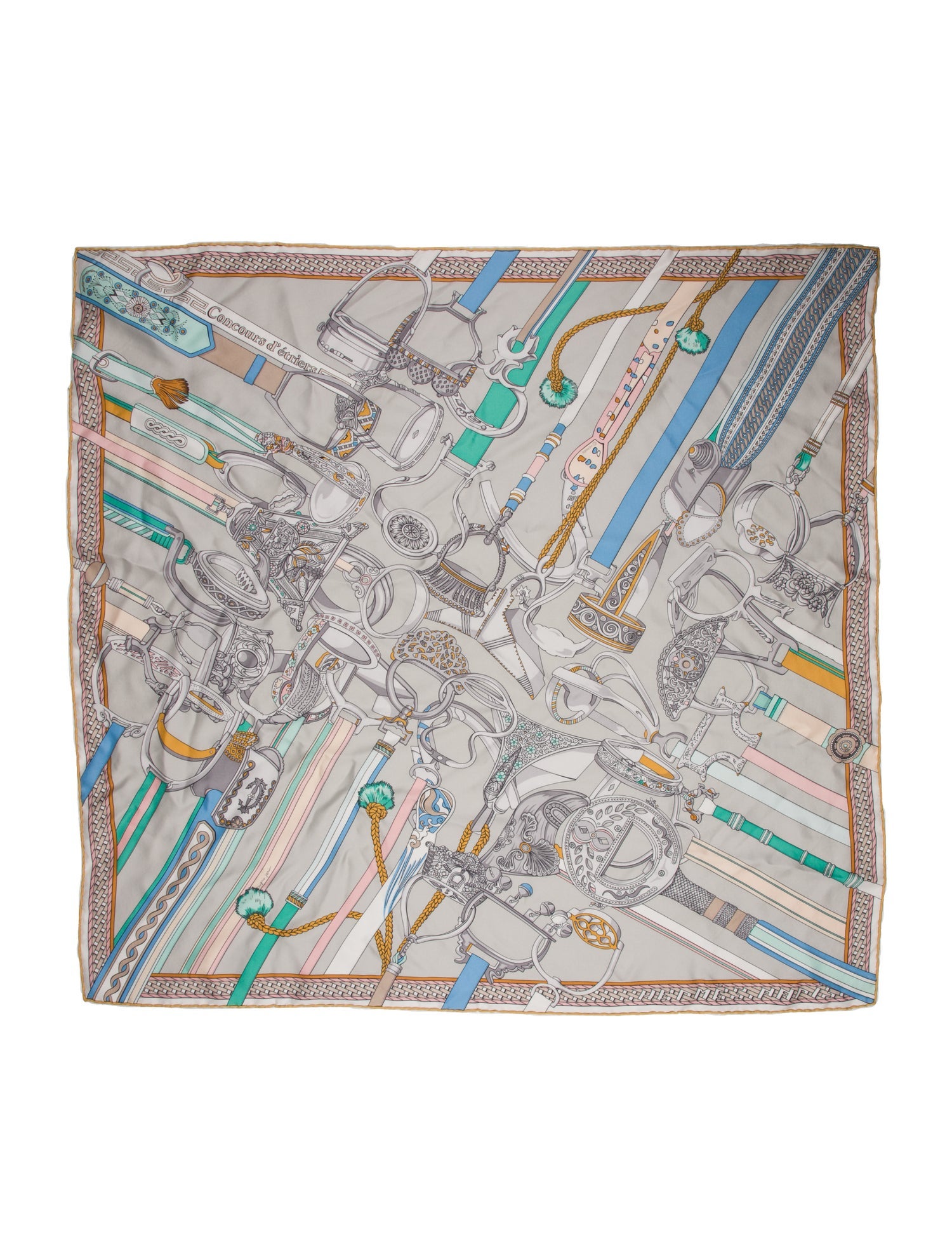 Hermès Concours D'Etriers Silk Scarf