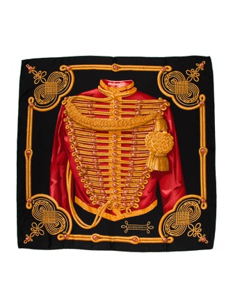 Hermès Brandebourgs Silk Scarf