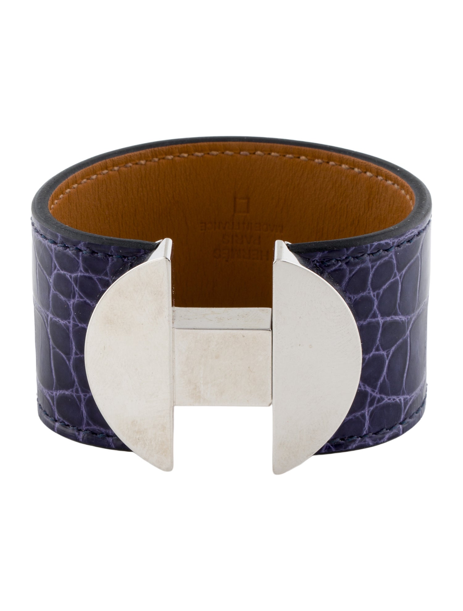 Hermès Alligator Leather Manchette Bracelet