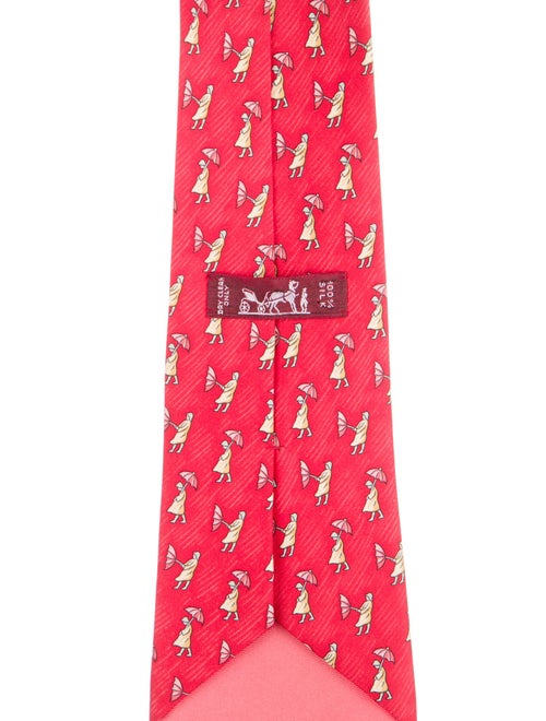 Hermès Patterned Silk Tie