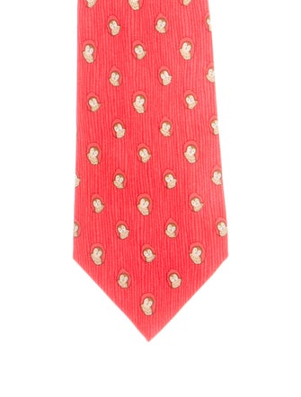 Hermès Patterned Silk Tie