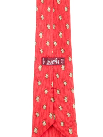 Hermès Patterned Silk Tie