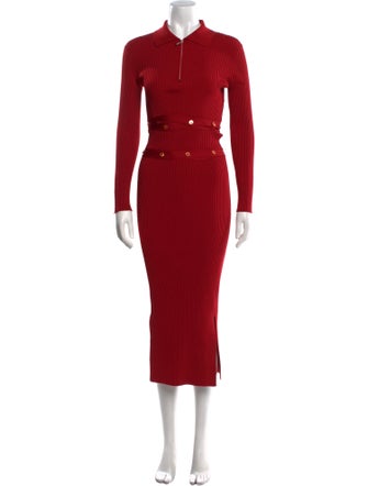 Hermès Silk Midi Length Dress