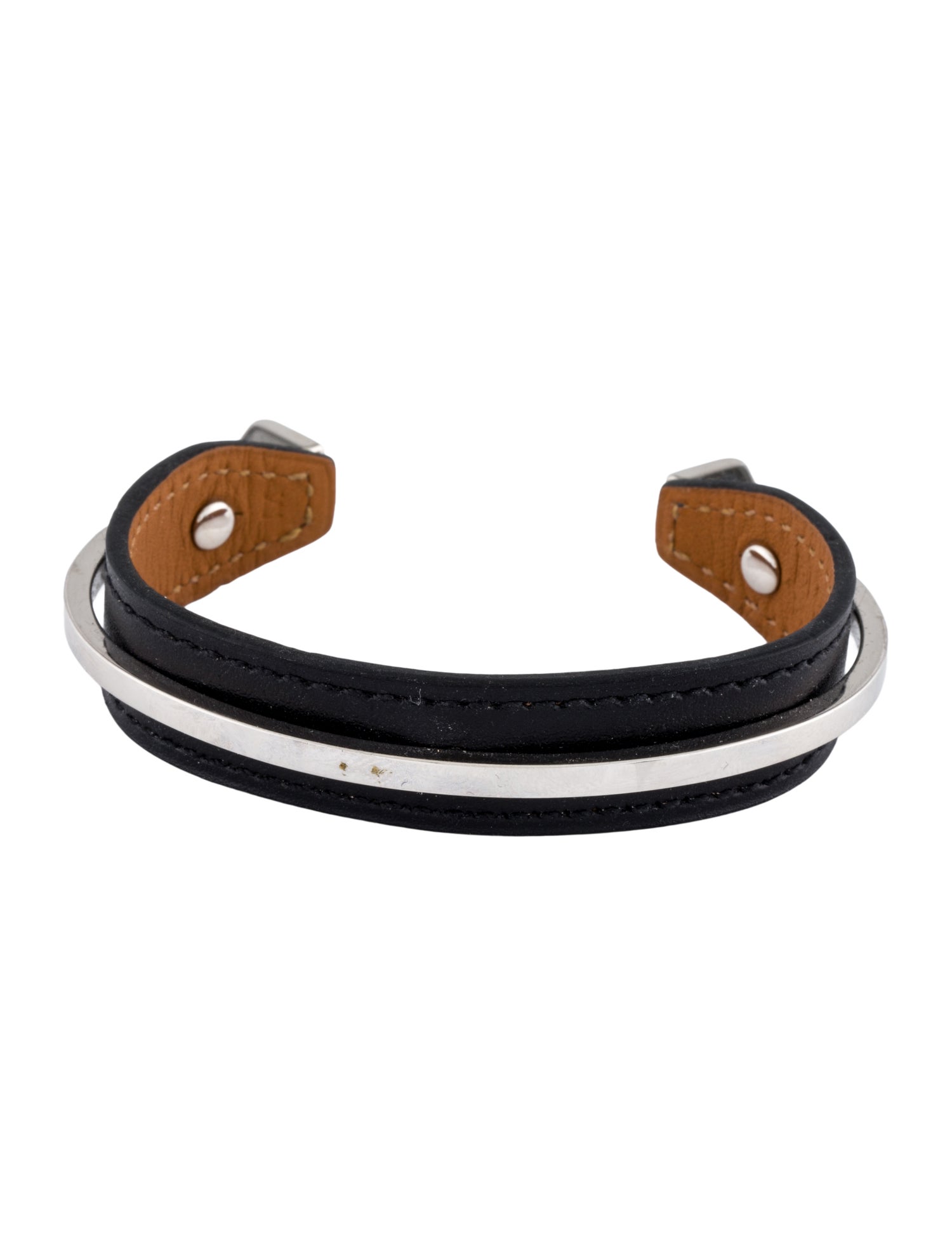 Hermès Binôme Leather Bracelet