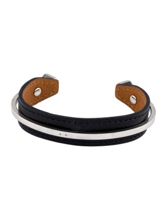 Hermès Binôme Leather Bracelet