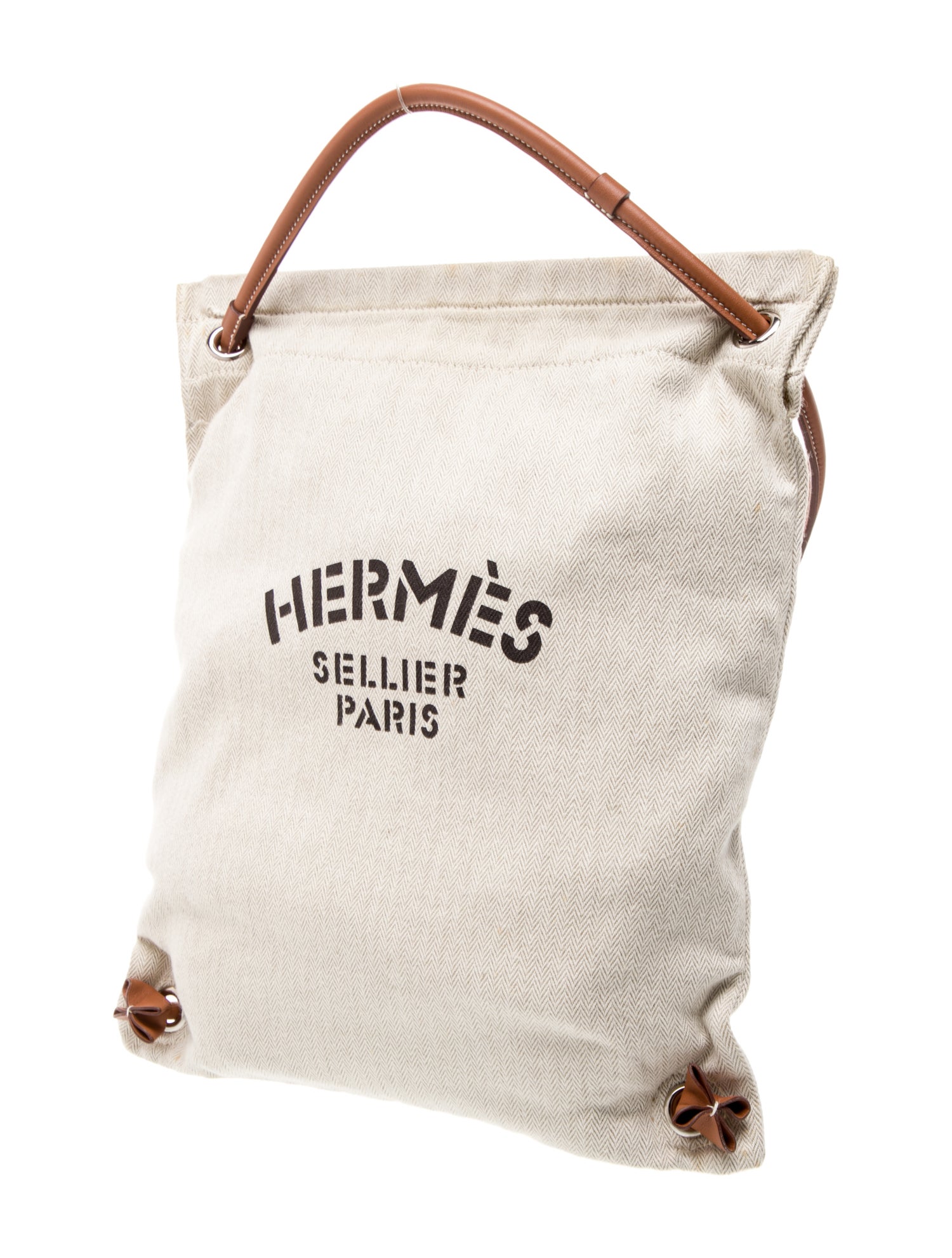 Hermès Toile Chevron Maline Bag