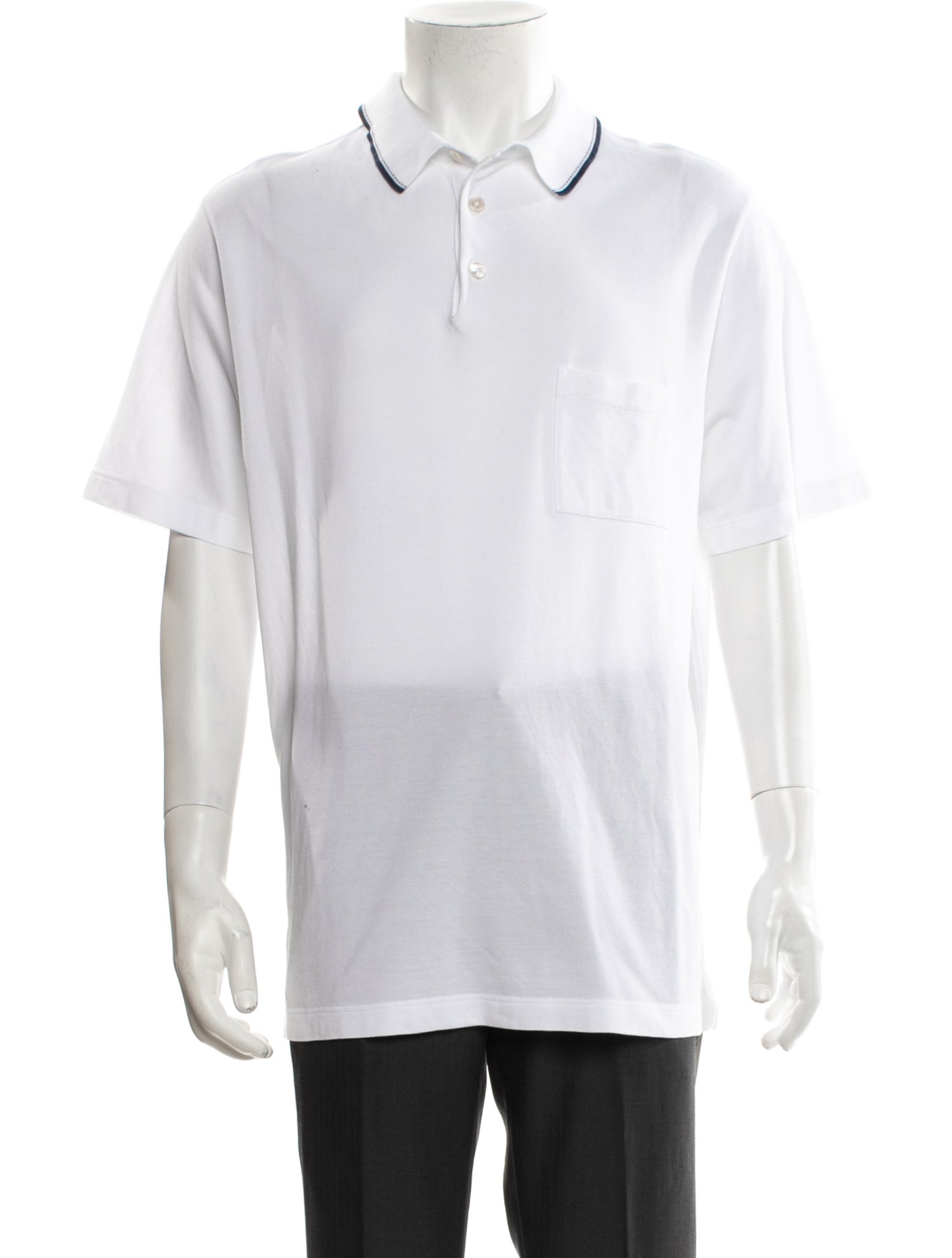 Hermès Collar Short Sleeve Polo Shirt