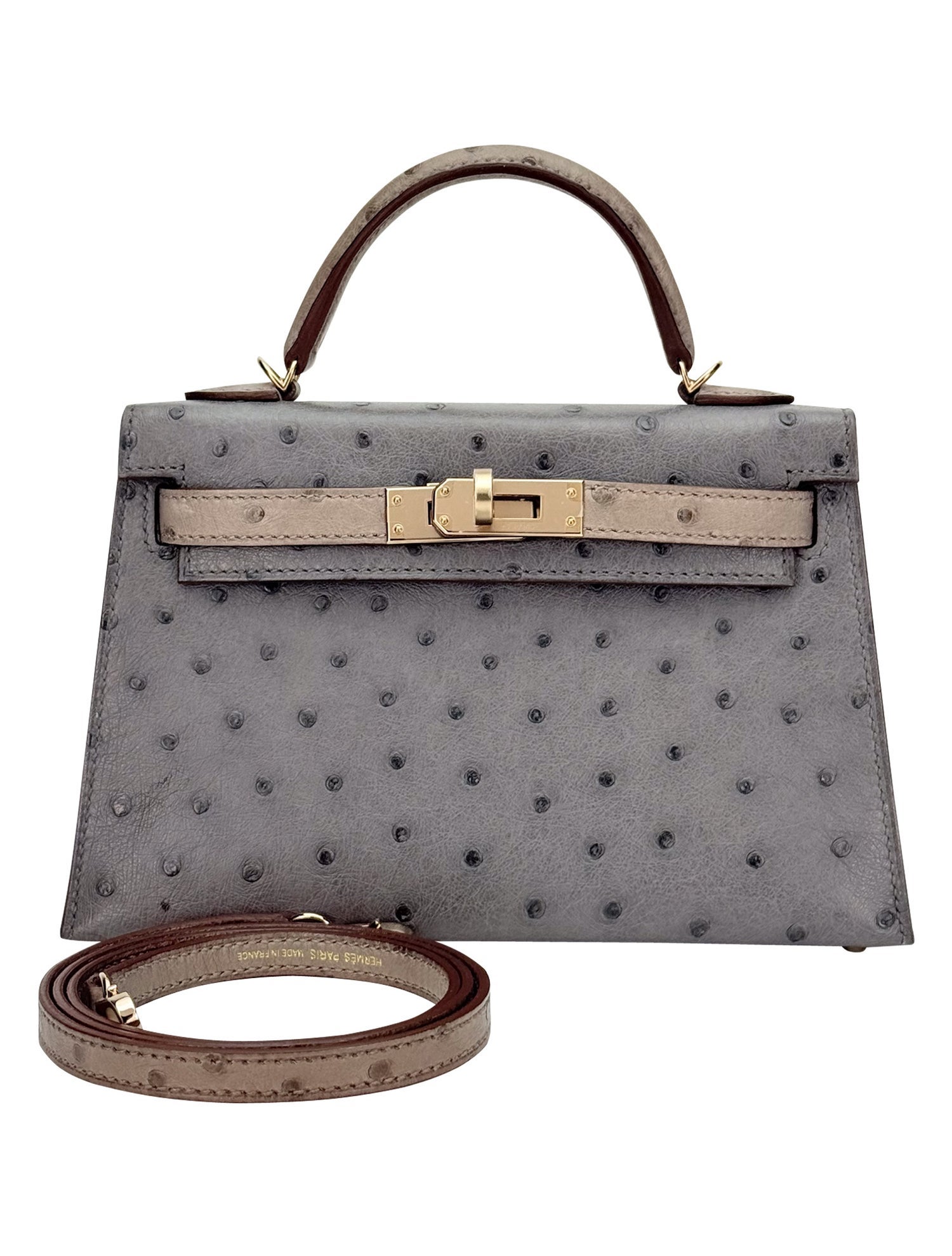 Hermès Ostrich Special Order Mini Kelly 20 2023
