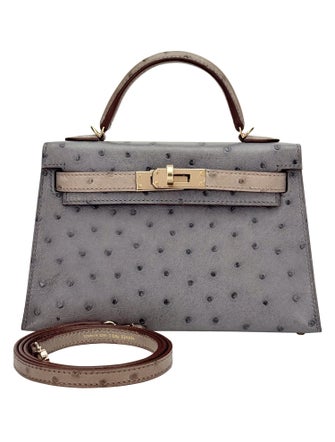 Hermès Ostrich Special Order Mini Kelly 20 2023