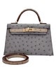 Hermès Ostrich Special Order Mini Kelly 20 2023