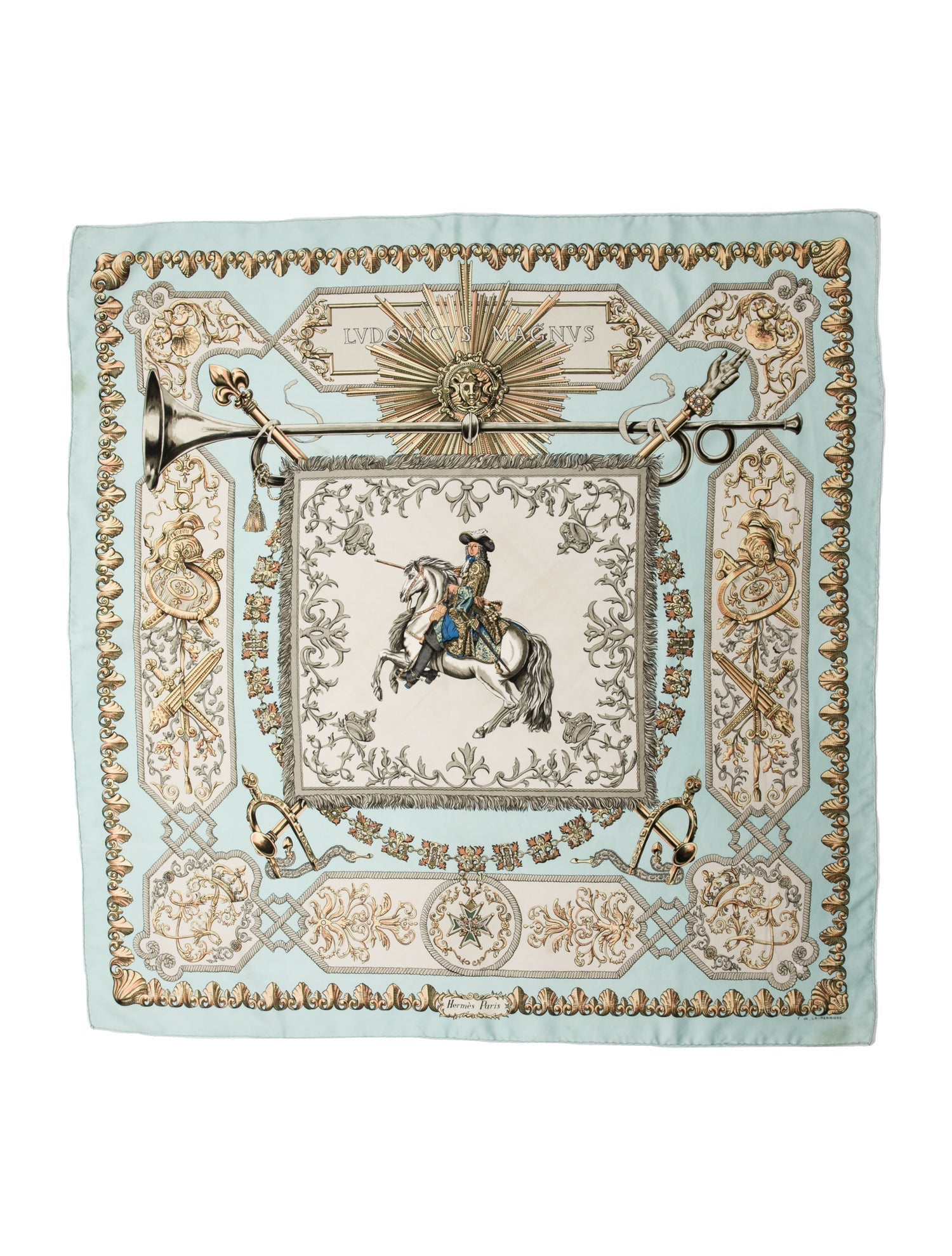 Hermès Ludovicus Magnus Silk Scarf