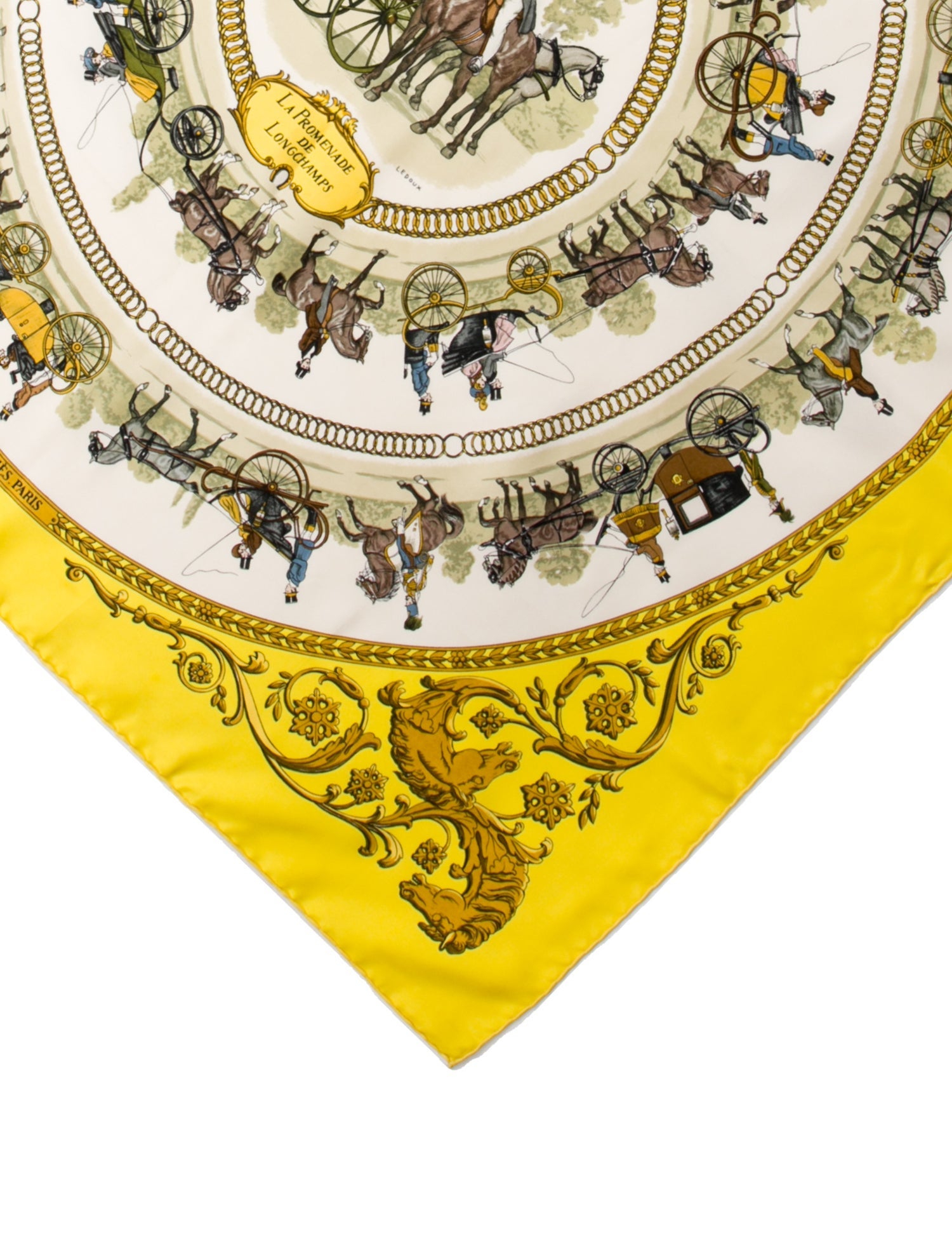 Hermès La Promenade De Longchamps Silk Scarf