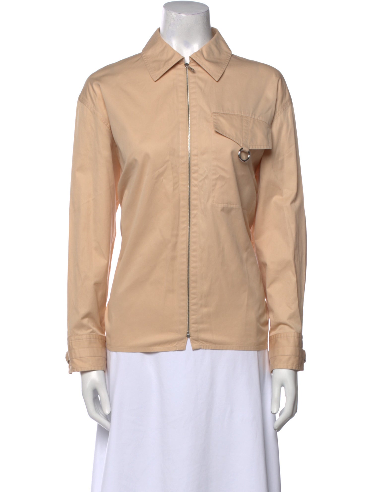 Hermès Long Sleeve Button-Up Top