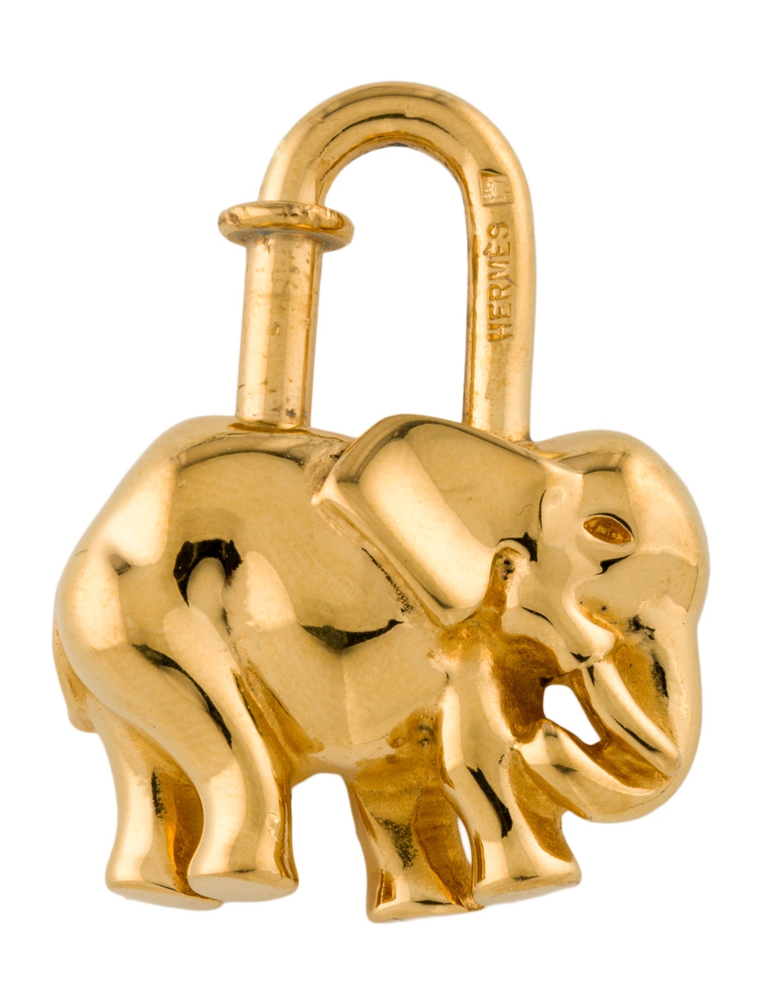 Hermès Elephant Cadena Lock Bag Charm