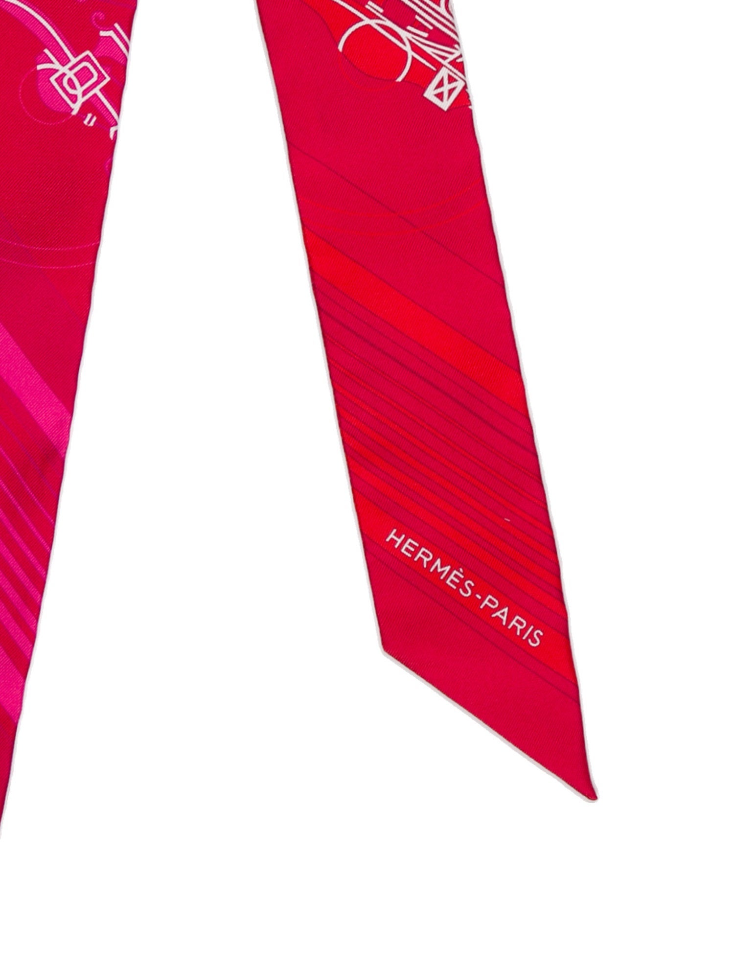 Hermès Ex-Libris Silk Twilly Scarf