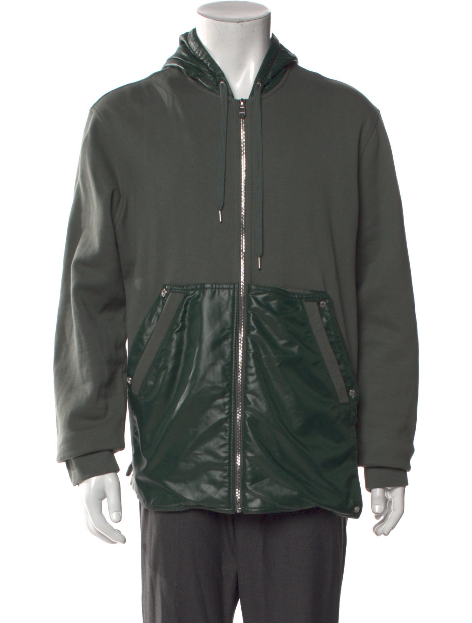 Hermès Colorblock Pattern Crew Neck Hoodie