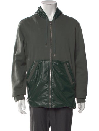 Hermès Colorblock Pattern Crew Neck Hoodie