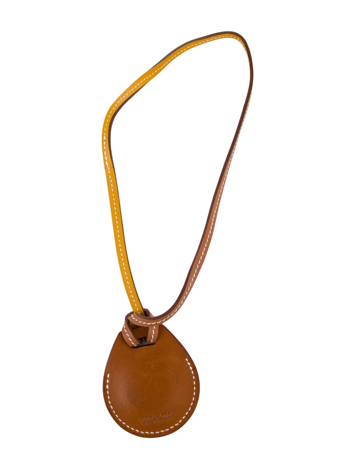 Hermès Barenia Apple AirTag Bag Charm