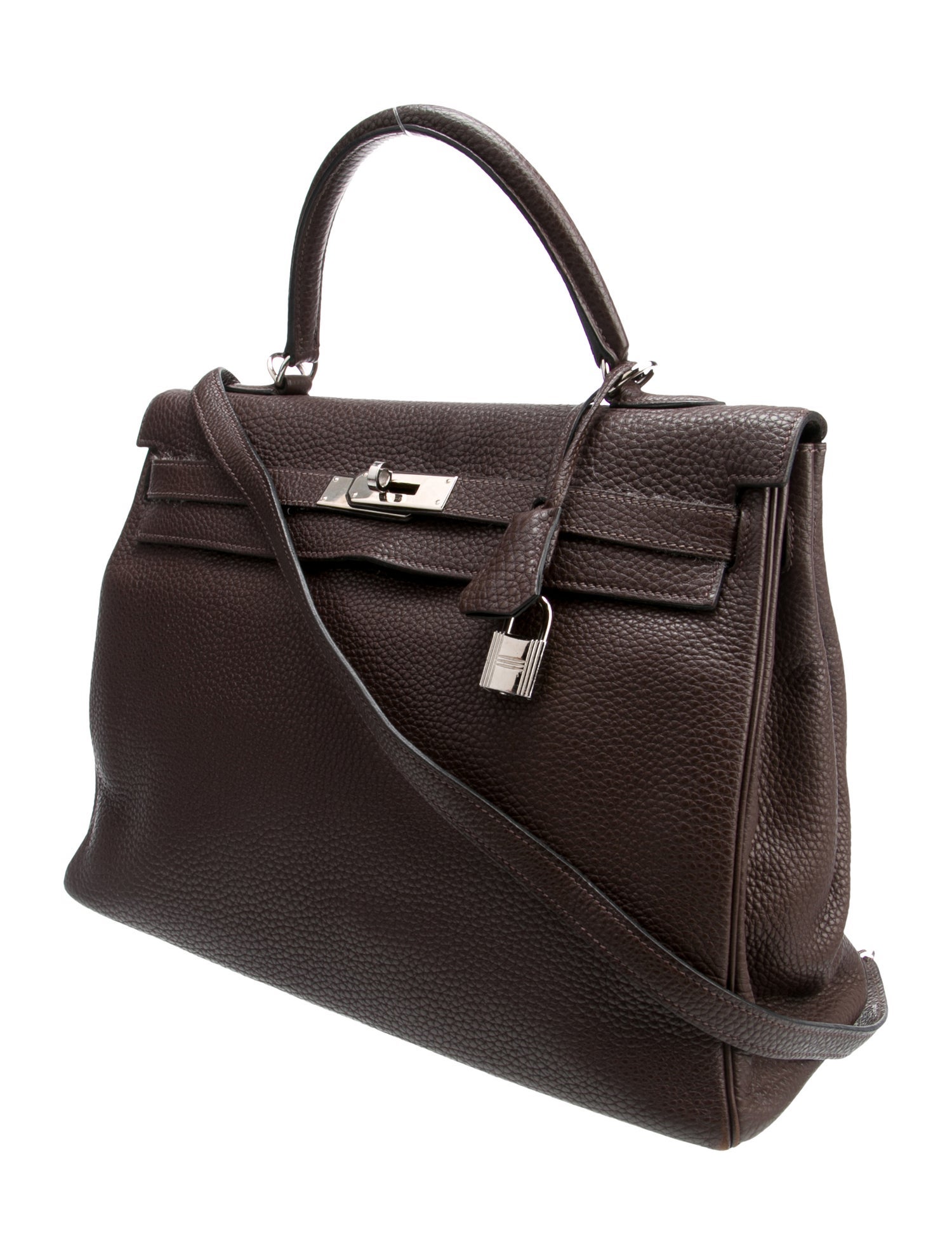 Hermès Vintage Fjord Kelly Retourne 35