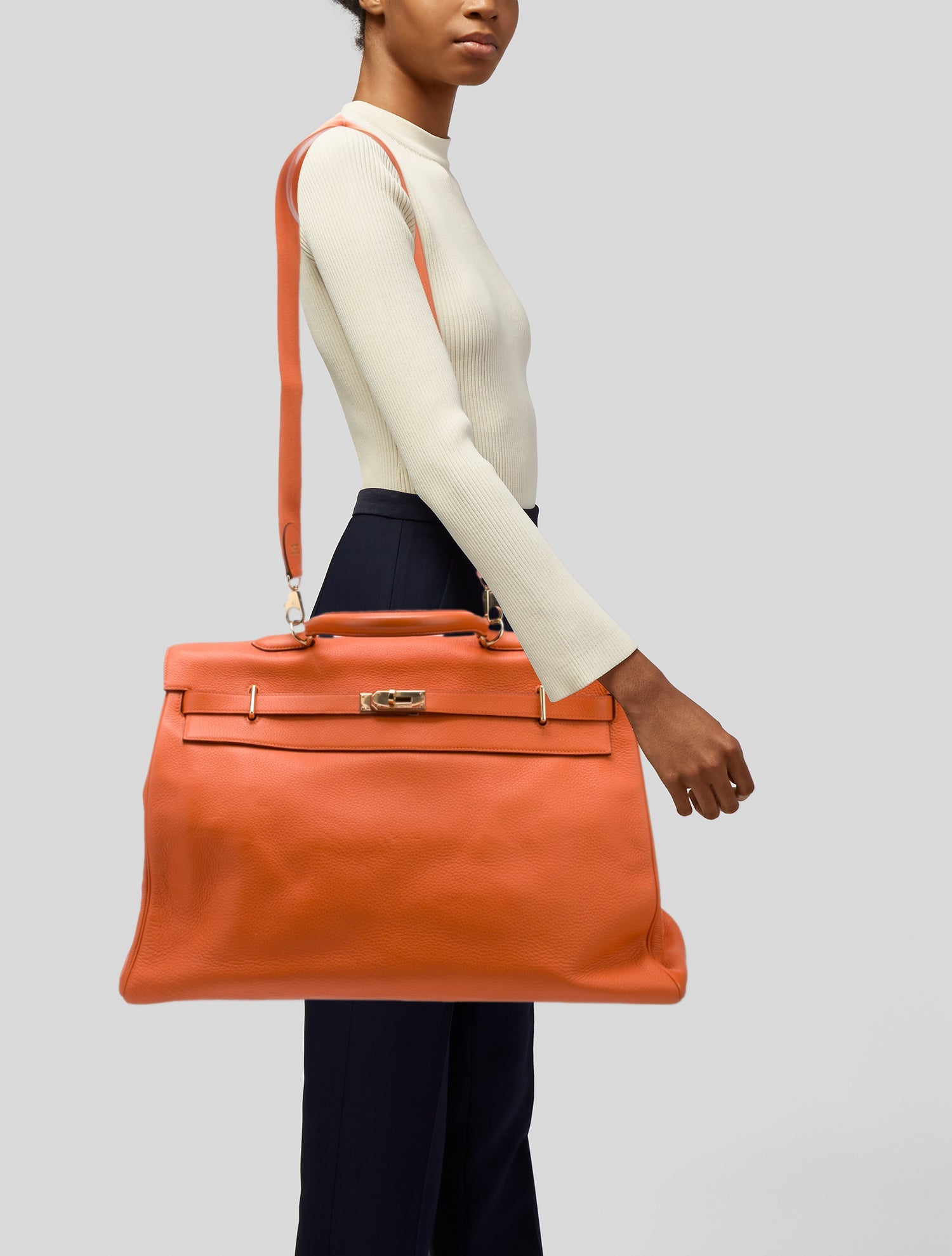 Hermès Clemence Kelly II Voyage Retourne 50